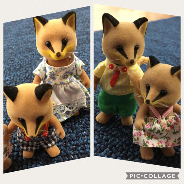 シルバニアファミリー☆レア!キツネファミリーの通販 by koike シルバニアファミリー☆レア!キツネファミリーの通販 by koike