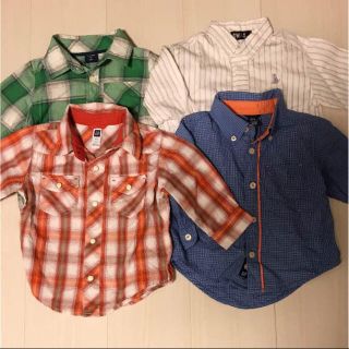 ギャップキッズ(GAP Kids)の４枚セット GAP等 ボタンシャツ (Tシャツ/カットソー)