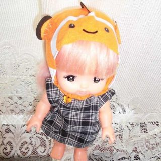 新品♦メルちゃんにかぶせたら可愛かったお魚の帽子♦かくれくわのみ(知育玩具)