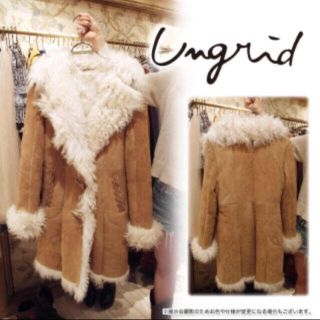 アングリッド(Ungrid)のungrid todayful リアル ムートン コート LIFES 吉田怜香(毛皮/ファーコート)