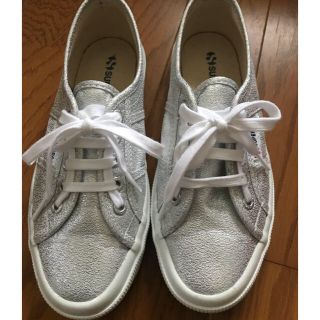 スペルガ(SUPERGA)の【プラム様専用♡】スペルガシルバー スニーカー&CHANELアイシャドウ(スニーカー)