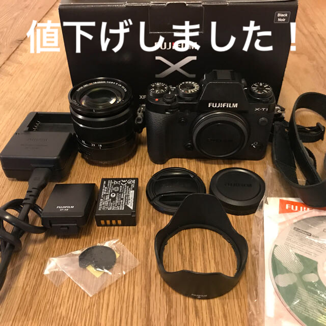 富士フイルム(フジフイルム)のFUJIFILM X-T1 レンズ付き 完品 スマホ/家電/カメラのカメラ(ミラーレス一眼)の商品写真