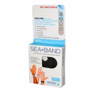 シーバンド 正規品 SEA BAND 黒 酔い止め つわり対策 酔い止めバンド(旅行用品)