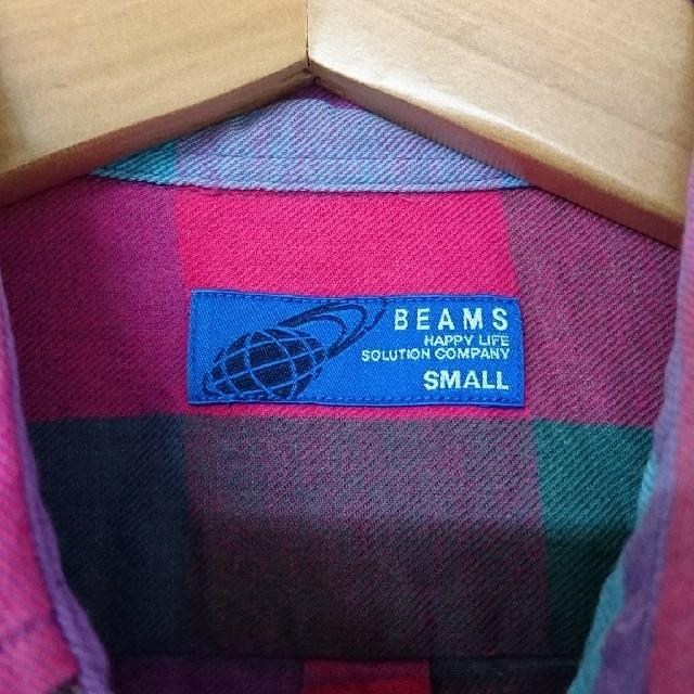 BEAMS(ビームス)のBEAMS チェックシャツ メンズ Sサイズ メンズのトップス(シャツ)の商品写真