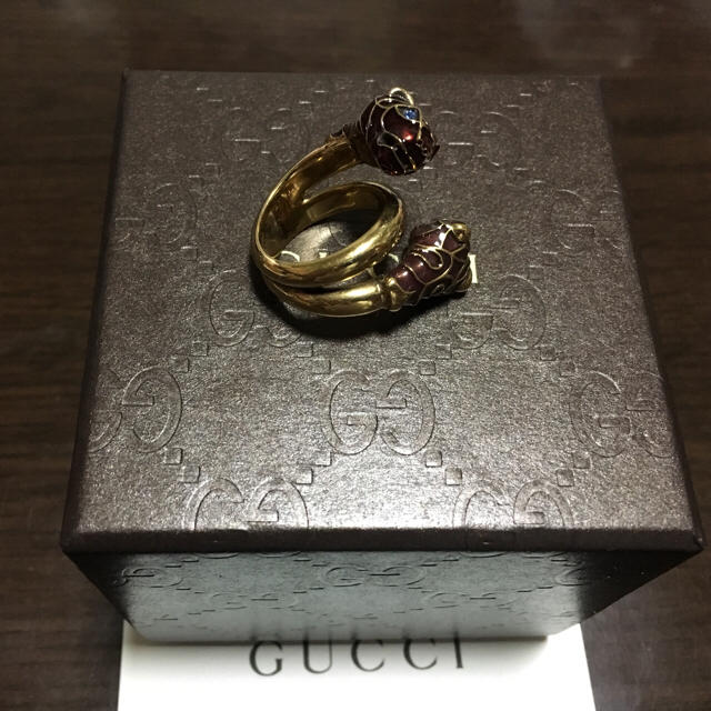 Gucci - GUCCI タイガーヘッド リング ミケーレ ライオン スネークの+