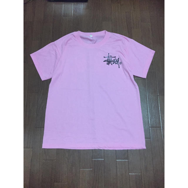 STUSSY(ステューシー)のstussyピンクTシャツ レディースのトップス(Tシャツ(半袖/袖なし))の商品写真