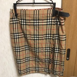 バーバリー(BURBERRY)のBurberry 巻きスカート お値下げしました(ひざ丈スカート)