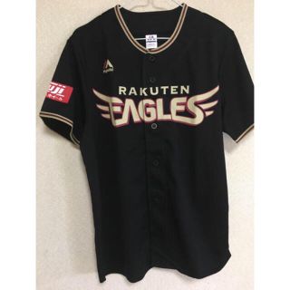 マジェスティック(Majestic)の⚠️【新品】Ｌ楽天イーグルス 2017ブラックユニフォーム(応援グッズ)