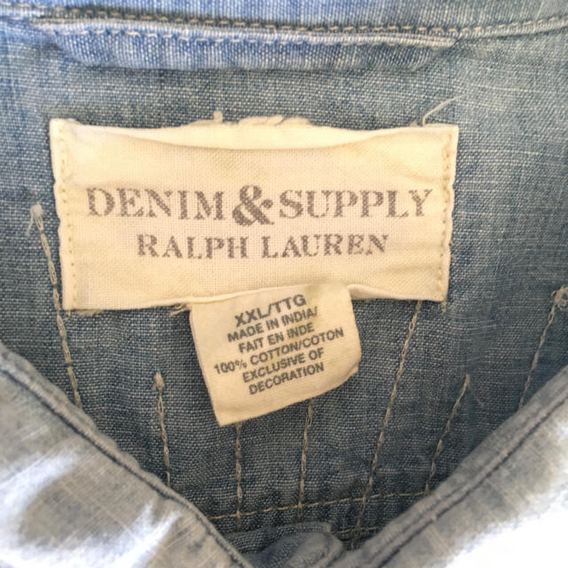Denim & Supply Ralph Lauren(デニムアンドサプライラルフローレン)の⭐️美品⭐️デニムサプライ ラルフローレン  デニムシャツ サイズXXL メンズのトップス(シャツ)の商品写真