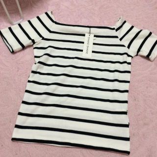 シェイクシェイク(SHAKE SHAKE)のボーダー 半袖トップス(Tシャツ(半袖/袖なし))