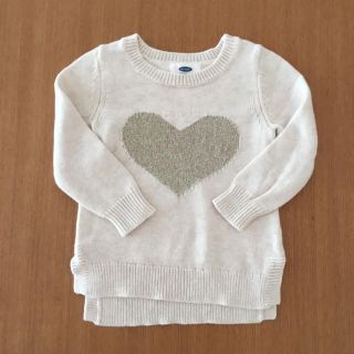 オールドネイビー(Old Navy)の18-24M ハートのニット(ニット)