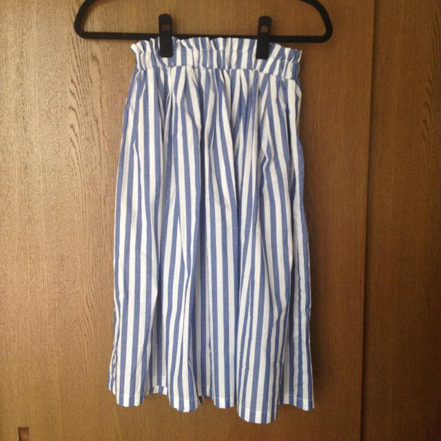 w closet(ダブルクローゼット)のw closet ストライプスカート レディースのスカート(ひざ丈スカート)の商品写真
