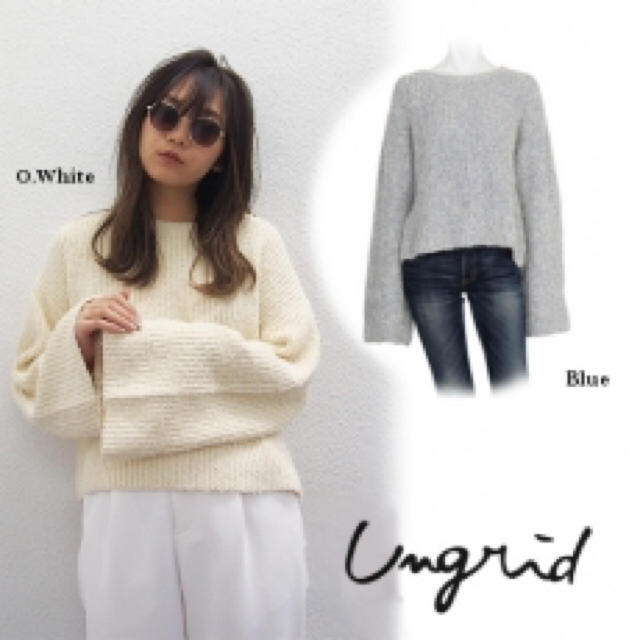 Ungrid(アングリッド)のアングリッド バックレイヤードニット レディースのトップス(ニット/セーター)の商品写真