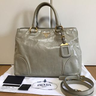 プラダ(PRADA)のyt様専用プラダVITELLOSHINE2WAYショルダーバッグ中古BN2533(ショルダーバッグ)