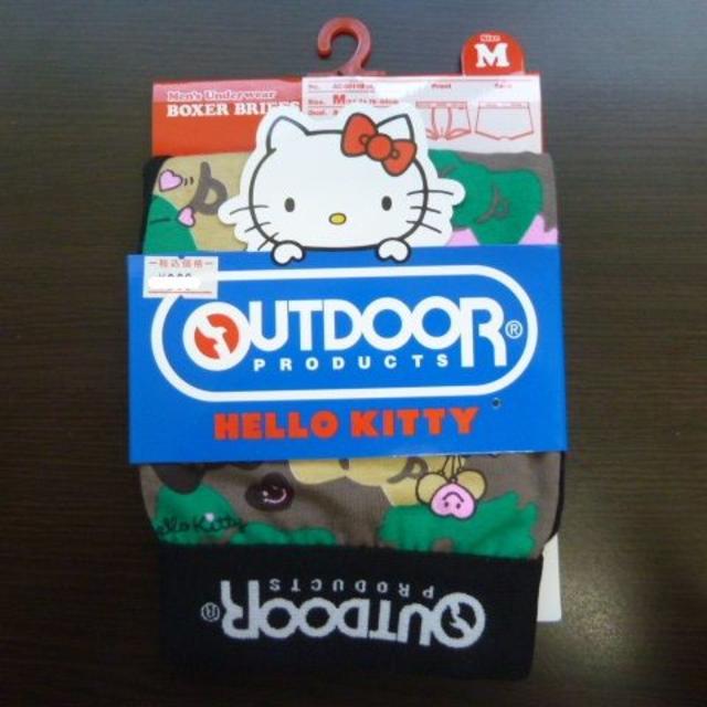 OUTDOOR PRODUCTS(アウトドアプロダクツ)のソ(M 緑茶 迷彩 キティ) OUTDOOR ボクサーブリーフ 前閉じ メンズのアンダーウェア(ボクサーパンツ)の商品写真