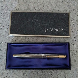 パーカー(Parker)のパーカー万年筆❪銀製❫(ペン/マーカー)