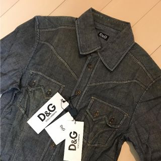 ディーアンドジー(D&G)のD&G ドルチェ&ガッバーナ インディゴシャツ 新品未使用(シャツ)