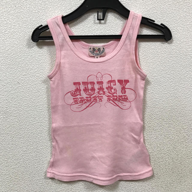 Juicy Couture(ジューシークチュール)のジューシークチュールロゴタンクトップ  4 キッズ/ベビー/マタニティのキッズ服女の子用(90cm~)(Tシャツ/カットソー)の商品写真