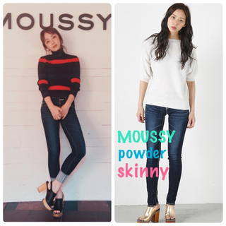 マウジー(moussy)のMOUSSY♡powder skinny denim♡パウダースキニーデニム(デニム/ジーンズ)