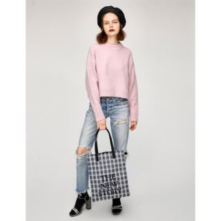 マウジー(moussy)の【送料込み】MOUSSY ノベルティ BIG TOTE BAG 柄GRY(トートバッグ)