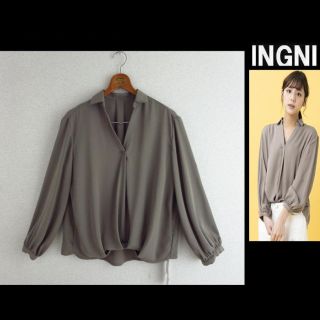 イング(INGNI)の今季★INGNIイング★裾タックトロミスキッパー/シャツ（長袖）(シャツ/ブラウス(長袖/七分))