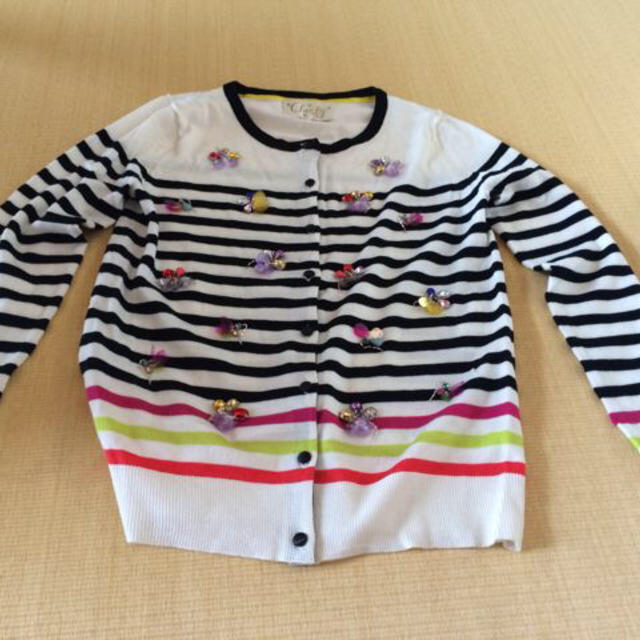 東京工場 Chestyビジューボーダーカーディガン - winterparksmiles.com