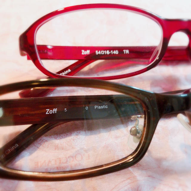 Zoff(ゾフ)のZoff 伊達眼鏡 2本セット レディースのファッション小物(サングラス/メガネ)の商品写真