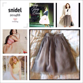 スナイデル(SNIDEL)のsnidel☆完売オーガンジースカート(ひざ丈スカート)