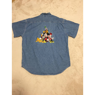スピンズ(SPINNS)のused Disneyビッグデニムシャツ、H&MTシャツ(シャツ/ブラウス(長袖/七分))