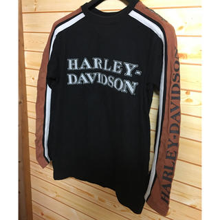 ハーレーダビッドソン(Harley Davidson)のむつ 様 商談中 ハーレーダビッドソン 刺繍 ロンT 正規品 古着 定形外送料込(Tシャツ/カットソー(七分/長袖))