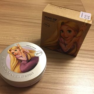 ザフェイスショップ(THE FACE SHOP)の新品☆ザフェイスショップ ラプンツェル トーンアップクッション ディズニー(化粧下地)