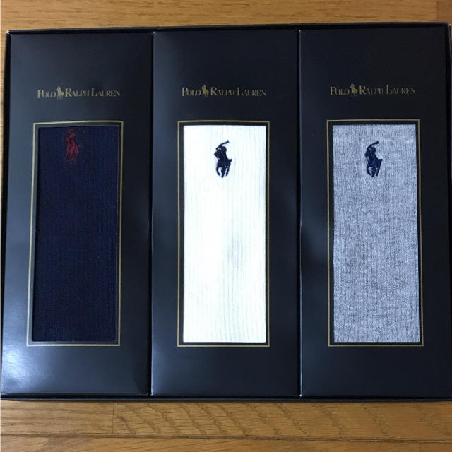 POLO RALPH LAUREN(ポロラルフローレン)の新品 ポロラルフローレン 靴下 三足セット メンズのレッグウェア(ソックス)の商品写真