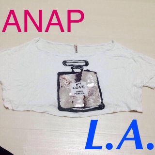 アナップ(ANAP)のパフュームスパンコールショートTシャツ(Tシャツ(半袖/袖なし))