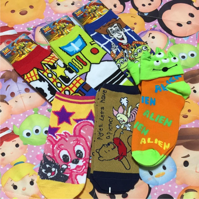 Disney(ディズニー)のキャラクター靴下♡6足セット♡レディース レディースのレッグウェア(ソックス)の商品写真