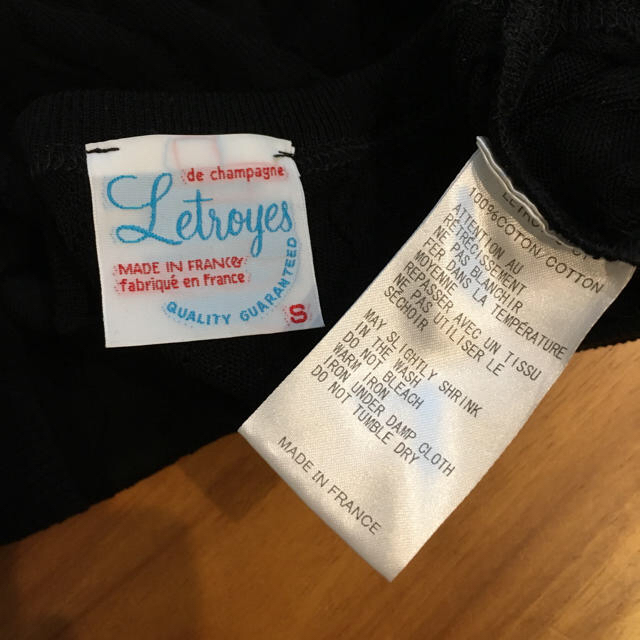 Plage(プラージュ)のカモミール様専用！Plage、ニット、letroyes 、黒、ブラック、Ｔシャツ レディースのトップス(ニット/セーター)の商品写真