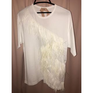 ヌメロヴェントゥーノ(N°21)のN21 ヌメロヴェントゥーノ 完売品♡フェザーTシャツ(Tシャツ(半袖/袖なし))