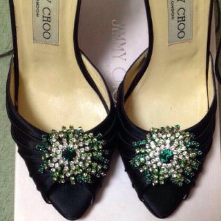 ジミーチュウ(JIMMY CHOO)のJimmy Choo 37サテンサンダル(サンダル)