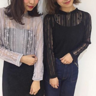 フラワー(flower)のflower / span lace top(シャツ/ブラウス(長袖/七分))