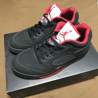 ナイキ(NIKE)の★★★AIR JORDAN5 BLK/RED LOW US9.5 ジョーダン5★(スニーカー)