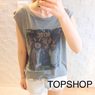 トップショップ(TOPSHOP)のTOPSHOP ACDC ロックTシャツ(Tシャツ(半袖/袖なし))