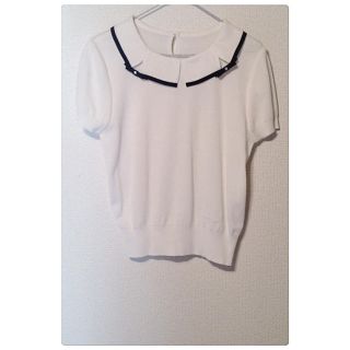 クレージュ(Courreges)のクレージュ 襟つきカットソー(カットソー(半袖/袖なし))