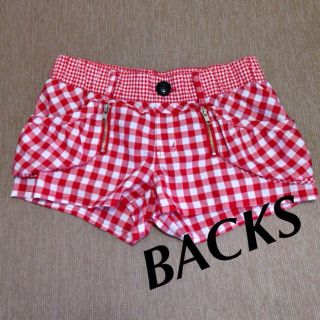 バックス(BACKS)のチェックショーパン(ショートパンツ)