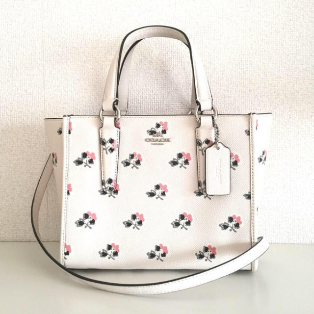 F34774＊素材【新品】COACH☆2way トートバッグ フローラル