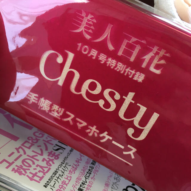 Chesty(チェスティ)の美人百花10月号付録 スマホ/家電/カメラのスマホアクセサリー(モバイルケース/カバー)の商品写真