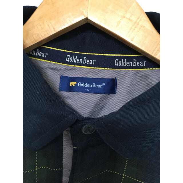 Golden Bear(ゴールデンベア)のダブルボギー様専用 【ゴールデンベア】チェックシャツ L メンズのトップス(ポロシャツ)の商品写真