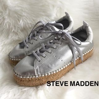 スティーブマデン(Steve Madden)の♡美品♡STEVE MADDEN スティーブマデン エスパドリーユ シルバー(スニーカー)