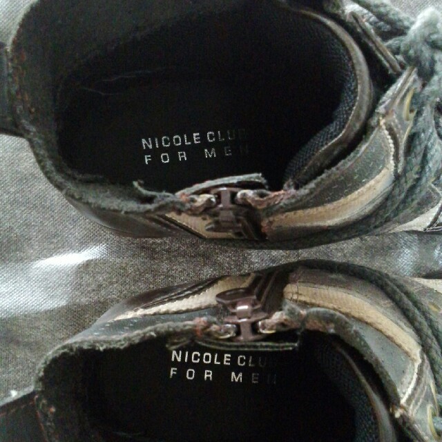 NICOLE CLUB FOR MEN(ニコルクラブフォーメン)のニコルクラブフォーメン　ブーツ　26.5cm　ダークブラウン メンズの靴/シューズ(ブーツ)の商品写真