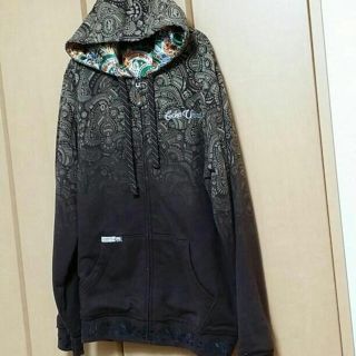 エコーアンリミテッド(ECKO UNLTD)の傷有　L.Aセレクト購入！ECKO UNLTD リバーシブルパーカーsizeL(パーカー)