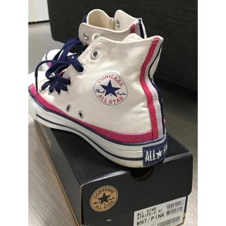 コンバース(CONVERSE)のコンバース CONVERSE 美品 23 ALL STAR WHT PINK 4(スニーカー)