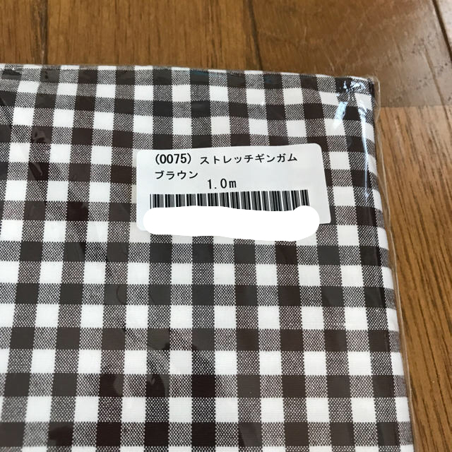 c&s ストレッチギンガム ブラウン 1m ハンドメイドの素材/材料(生地/糸)の商品写真